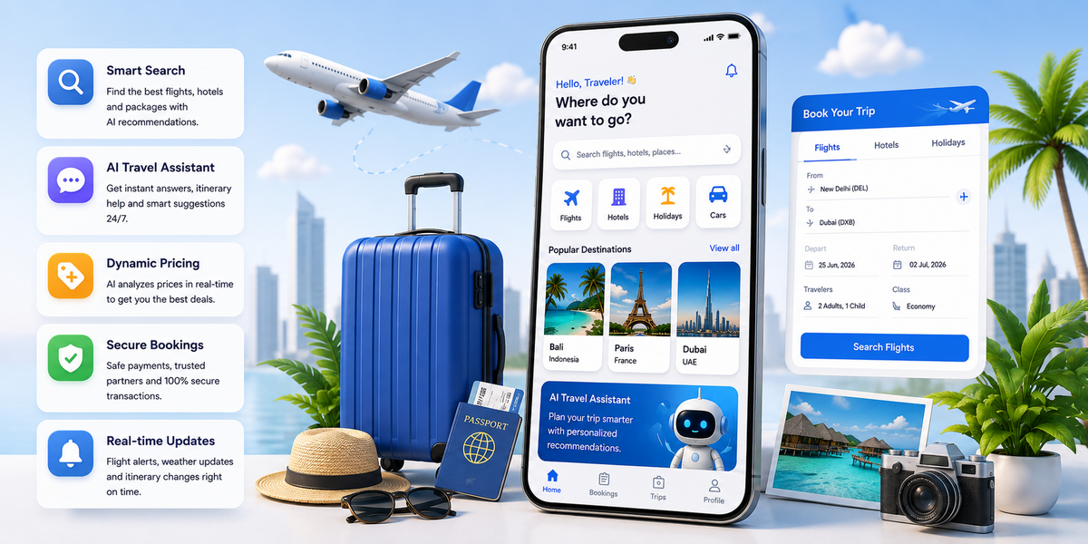 AI-Powered Travel Booking App Development: Features, Benefits, Cost & Trends (2026)