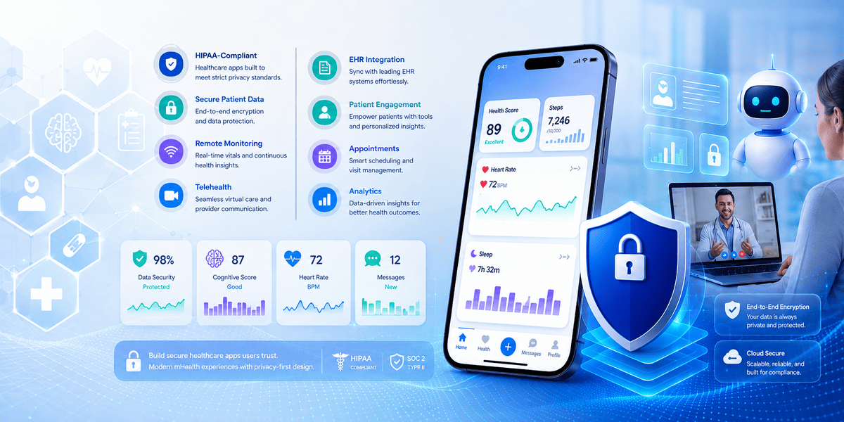 Custom mHealth App Development in 2026: Complete HIPAA Guide